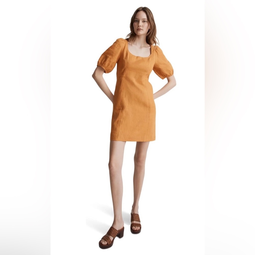 Madewell Maisie linen mini dress with pockets size 2